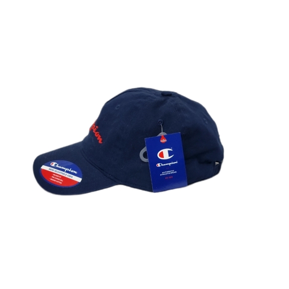 NWT Champion Navy/Red Adjustable Hat One Size - Picture 2 of 4